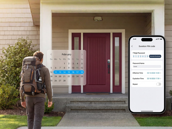 Generate temporary one-time passcodes for repairman or couriers remotely
