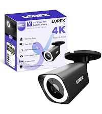 Lorex Connect (New App) | V3 4K Add-On IP PoE Bullet Camera to V-Series NVR | White | Cables Not Inc...