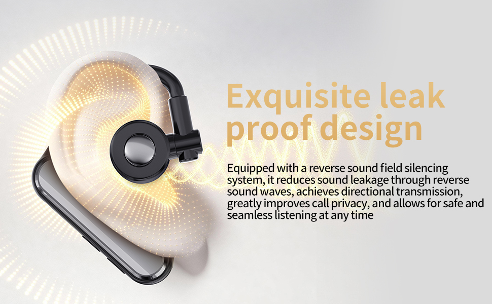Earhook open design, non-in-ear