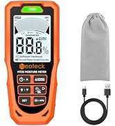 Neoteck 6 in 1 Pinless Moisture Meter 19mm Digital Moisture Detector ±2% Accuracy Wood Moisture R...