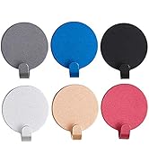 KAIYING Self Adhesive Hooks, Round Decorative Wall Hooks Hanger Aluminum Stick on Hook for Hangin...