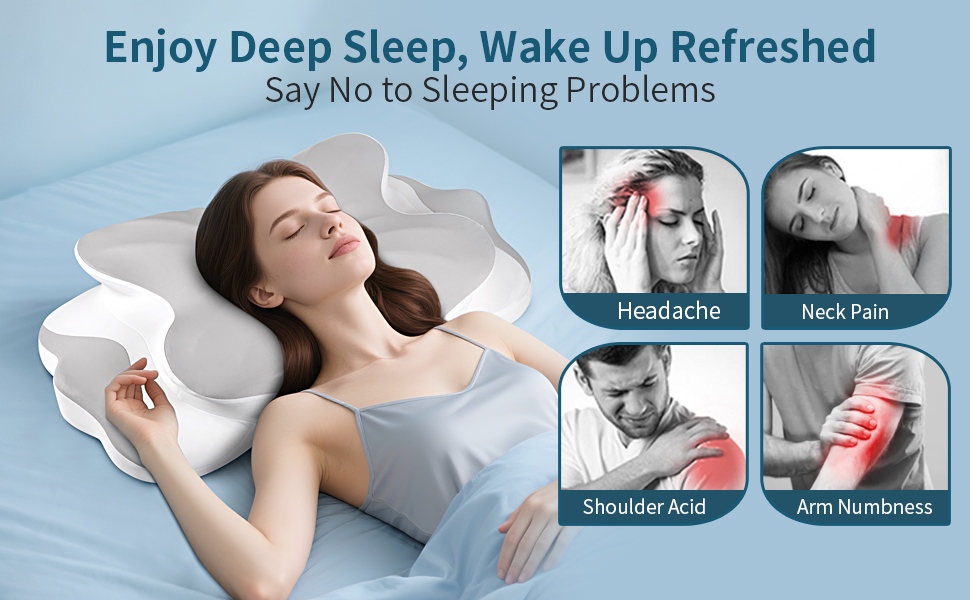 cervical neck pillow for pain relief