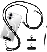 Uenlio CellPhone Lanyard Set, 1-Adjustable Necklace Lanyard Strap Crossbody, 1-Multifunctional Ph...