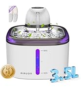 Cat Water Fountain Cordless 118oz/3.5L Wireless &amp; Battery Operated Pet Water Fountain for Indoor ...