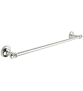 khtumeware 1 Pack Vibrant Polished Nickel Towel Bar 24 Inch Towel Rack for Bathroom Wall Mounted ...