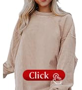 SHEWIN Oversized Sweatshirts for Women Loose Fit Casual Crewneck Sweatshirts Long Sleeve Pullover...