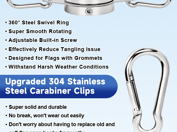 1&amp;#34; Tangle Free Stainless Steel Flagpole