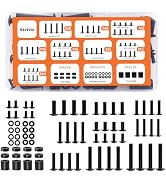 Nivithi 76pcs TV Mounting Hardware Kit with Box-Includes M4 Screws,M5 Screw,M6 Screw,M8 Screw,TV ...