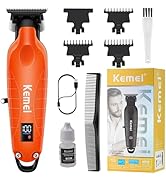 KEMEI 2293 Professional Hair/Beard Trimmer for Men Zero Gapped Hair Clippers for Barber with T Bl...