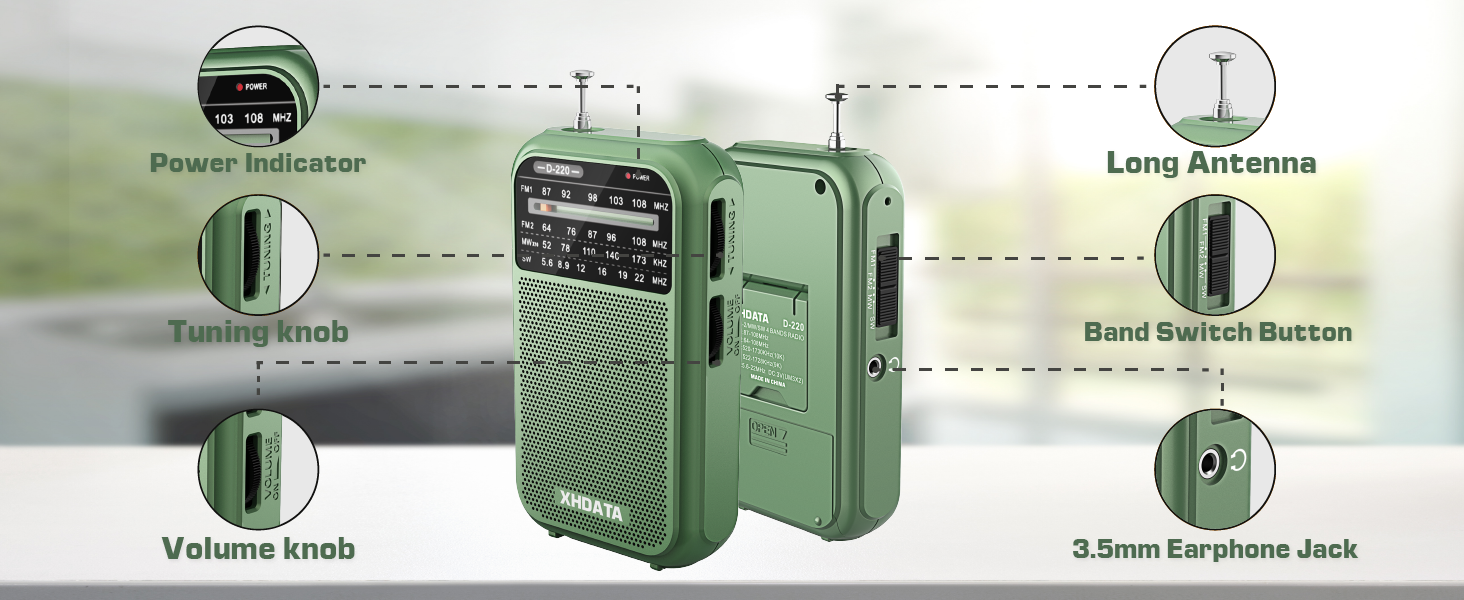 Battery operated radio