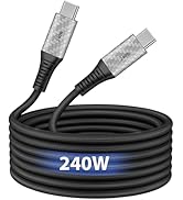 10ft USB C Cable Fast Charging 240W,Long USBC to USBC Charger Cord for iPhone 17 16 Pro Max MacBo...