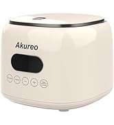 Akureo 5 cup Low Suger Rice Cooker with 304 Stainless Steel Steamer Basket, 2.5L mini Small Rice ...