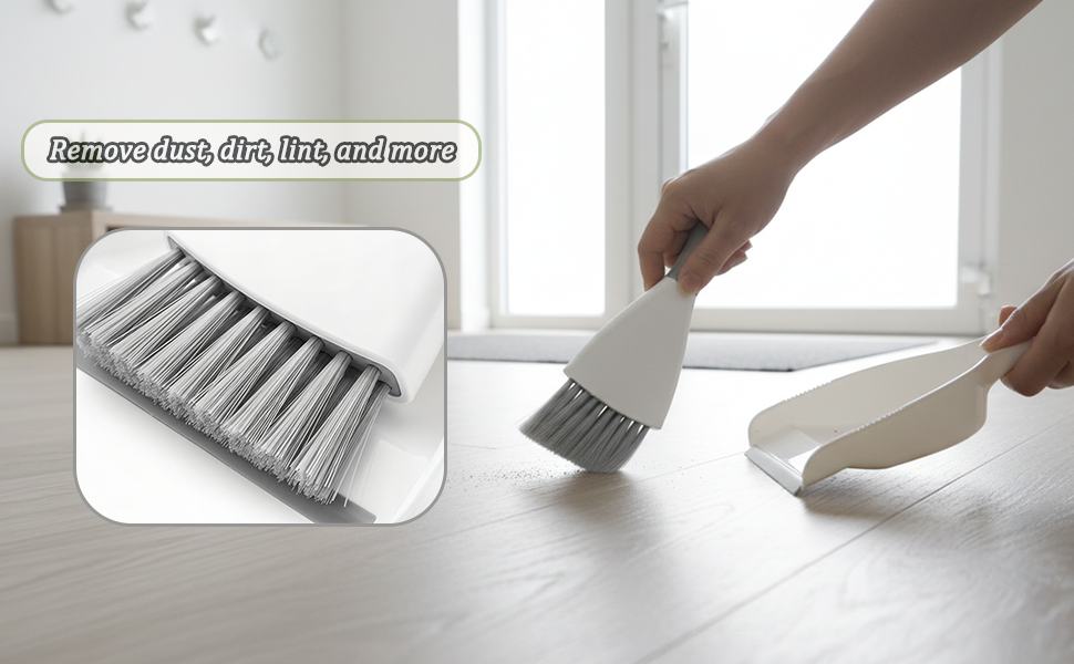 Small Dust Pan and Brush Set for Table, Key Board, Cat, Dog and Other Pet