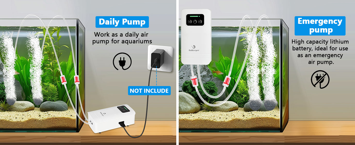 battery aquarium air pump
