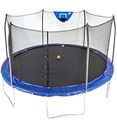 Skywalker Trampolines Jump N’ Dunk Trampoline with Enclosure Net (8FT, 12FT, 15FT) - Basketball T...