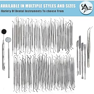 Premium Quality Stainless Steel Dental Oral Hygiene Probes Picks Scaler Composit Filling Instruments