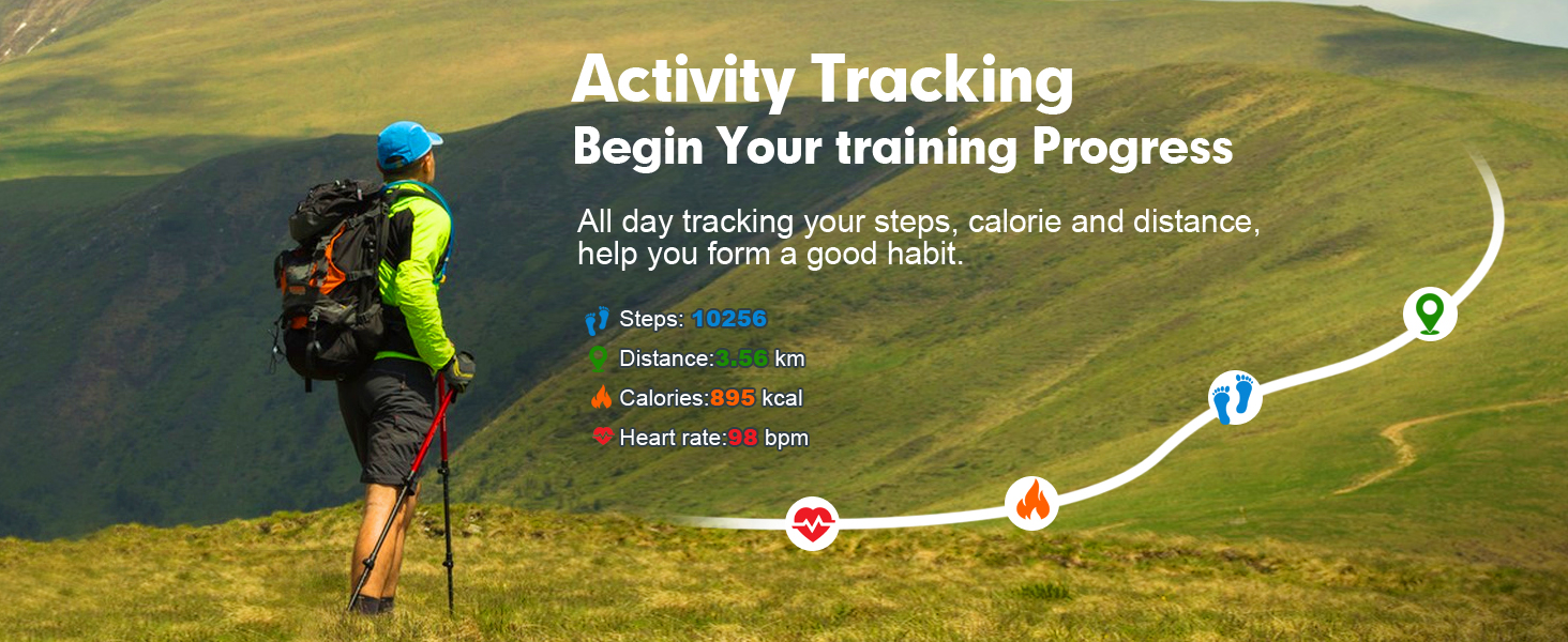 fitness tracker activity tracking pedometer watch step counter step tracker sport watch
