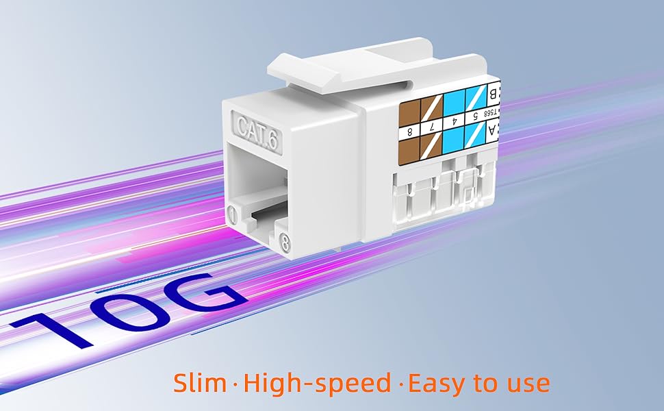cat6 keystone white