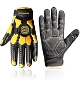 HANDLANDY Heavy Duty Work Gloves for Men, Cut 6 Safety Impact Protection Working Gloves Touch Scr...