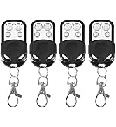 Car Garage Door Remote Keychain,4pcs Universal Cloning Wireless Remote Control Key Fob for Car Ga...