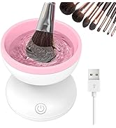 Electric Makeup Brush Cleaner Newest Design, Luxiv Wash Makeup Brush Cleaner Machine Fit for All ...