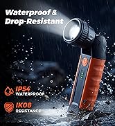 Rechargeable Flashlights High Lumens, LED Flashlight with Zoomable &amp; 180° Swivel Head, 3 Brightne...