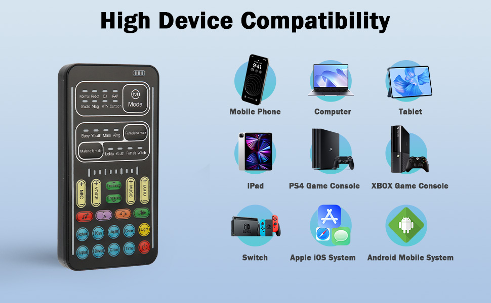 Professional Portable Audio Mixer