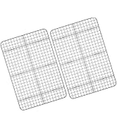 Cooling Rack Set of 2, Deedro Stainless Steel Oven Safe Grid Wire Cookie Cooling Racks for Baking...