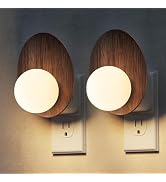 L LOHAS LED Night Light,Cozy Rustic Farmhouse Night Light 2 Pack, Dusk to Dawn Sensor,3000K Soft ...