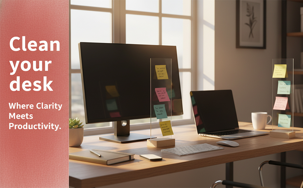 2 pack monitor memo board set