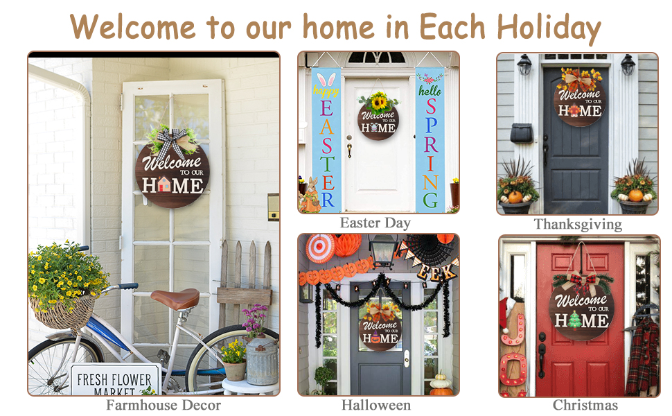 welcome to our home sign