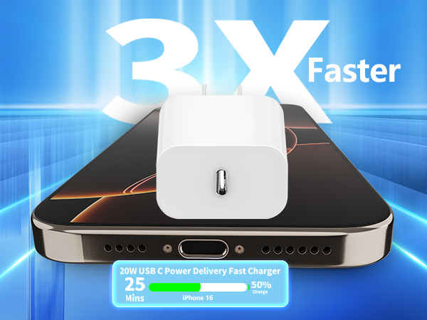 Apple MFi Certified 2Pack 20W USB-C Charger iPhone Charger Fast Charging Adapter Type-C Wall Charge