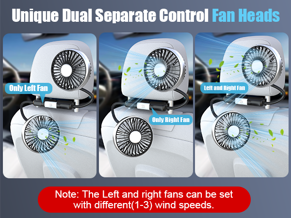 car fans dual heads