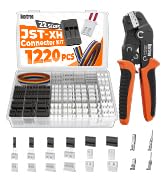 Noxtren JST-XH 2.5mm &amp; Du pont 2.54mm Connector Kit with AWG28–17 Ratcheting Crimping Tool, 22 Si...