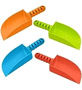 4E's Novelty 4 Pcs Beach Shovel 8 Inch Sand Shovel for Kids Heavy Duty Plastic - Great for Beach ...
