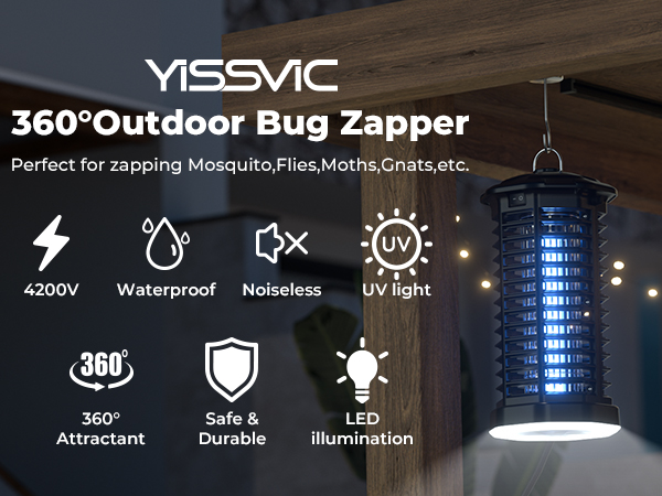 Bug Zapper Outdoor Indoor Waterproof