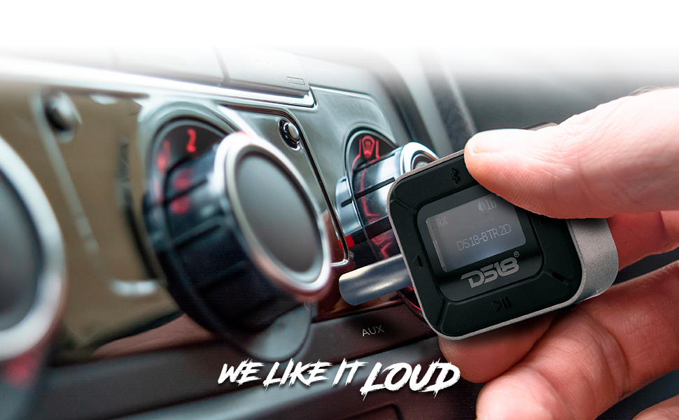 Wireless Audio Adapter 3.5mm Aux with LCD Screen Bluetooth 5.0 Transmitter Receiver