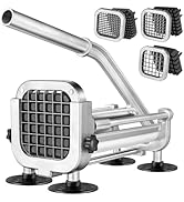 3Pcs French Fry Cutter, Ruooson Professional Potato Cutter Slicer with 1/2 In &amp; 3/8 In &amp; 1/4 In S...