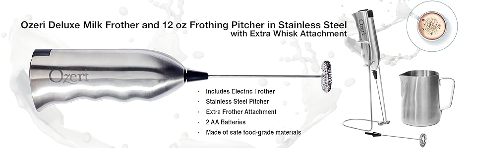 portable frother; electric foamer; coffee frother; coffee mixer; handheld frother; blender; whisk