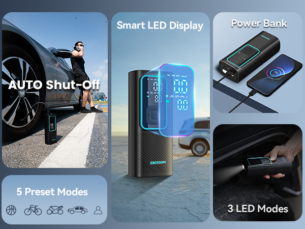 multifunction tire inflator