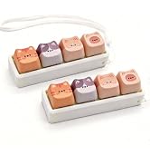 2 Pack Keyboard Fidget Clicker, 4 Keys Clicky Keyboards Keychain Fidgets for Adults, Creamy Stres...