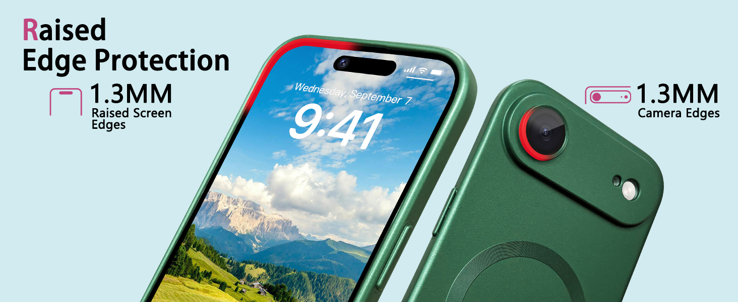 ankofave Magnetic for iPhone 17 Pro Case with Camera Protector, Soft Metallic Luster Phone Case