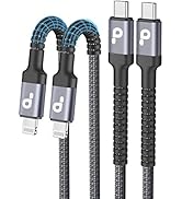 USB C to Lightning Cable 6FT 2Pack, iPhone Charger Fast Charging, USBC iPhone Charger, Type C iPh...