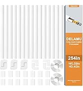 254in Cable Hider, Delamu Cord Hider Wall, One-Cable Cord Covers for Wires on Wall, Wire Hider Wi...