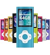 MYMAHDI Support TF Card USB Port Slim Small Multi-Lingual Selection 1.8 LCD Portable MP3/MP4, MP3...