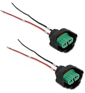 Yekoaru 2 PCS H11 H8 881 Female Adapters Wiring Harness Sockets, Headlight &amp; Fog Light Connector ...