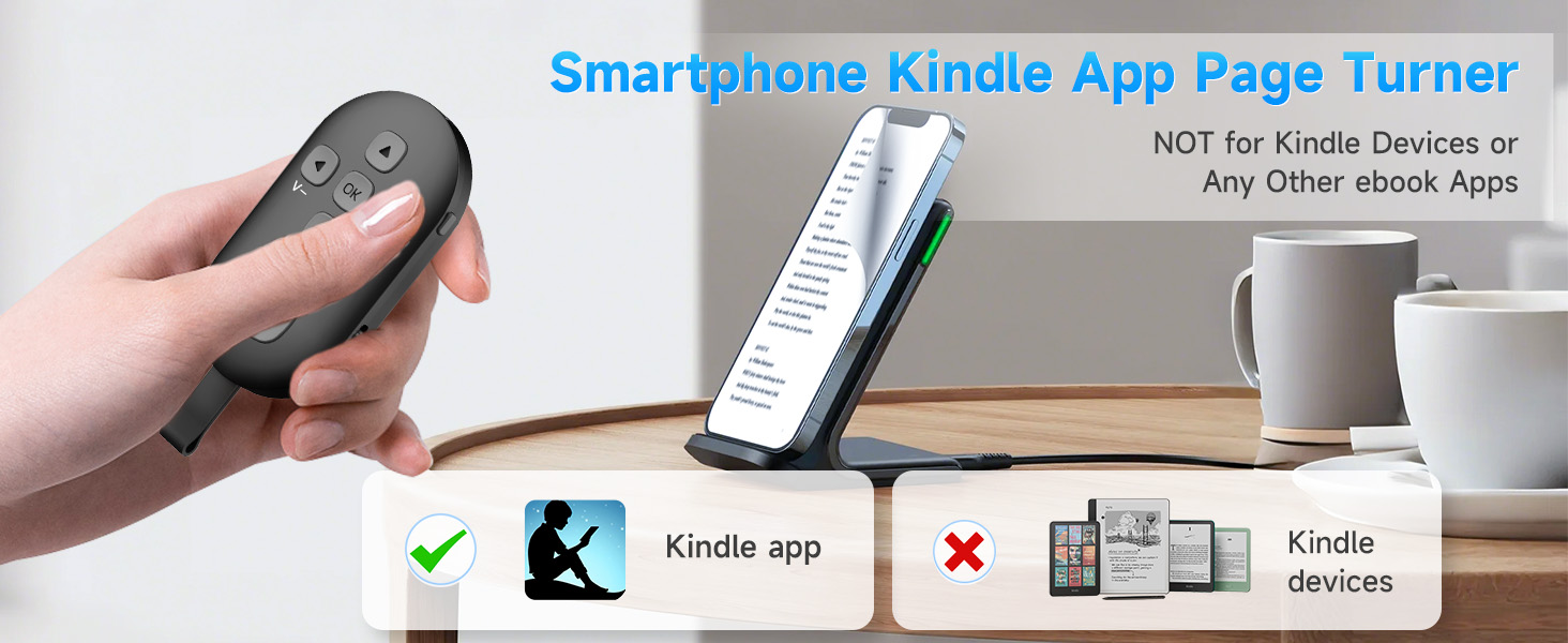 Smartphone Kindle App Page Turner
