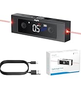 eSynic Portable Digital Angle Finder with Laser IP54 Waterpoof Digital Inclinometer 2 Backlight L...
