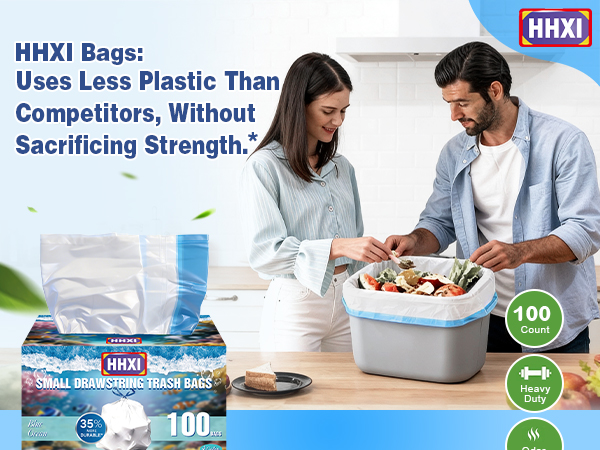 HHXI Bags:Uses Less Plastic Than Competitors, Without Sacrificing Strength.*