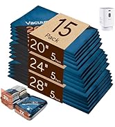 travel inspira 15 Pack Vacuum Storage Bags with Wireless Pump, Travel Essentials Space Saver Bags...